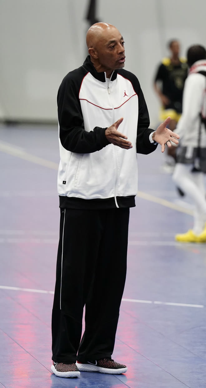 Coach Willie Diggs in the gym