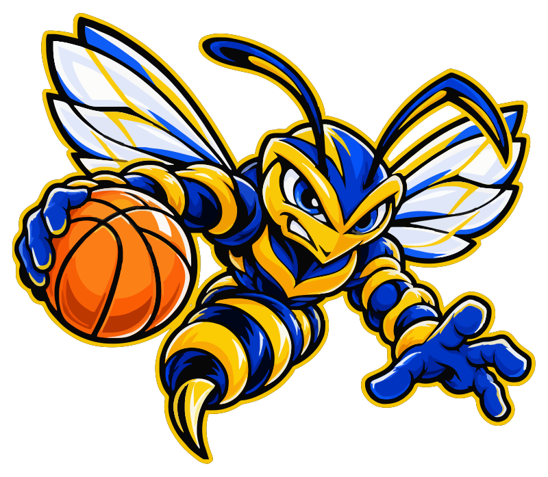 Standalone hornet basketball mascot